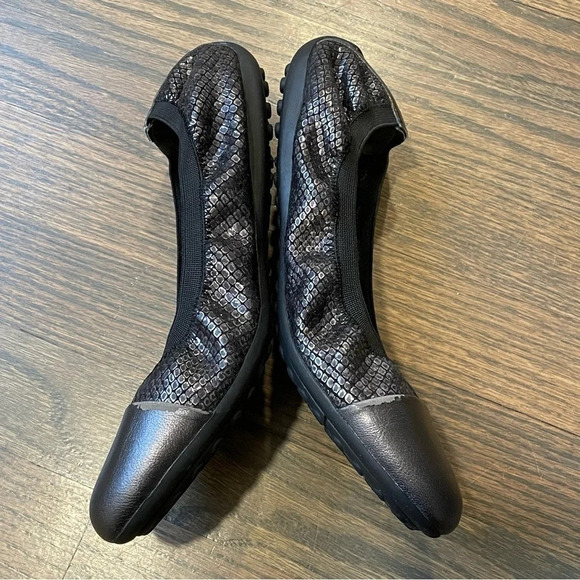 Geox Respira Piuma Ballet Flats Snakeskin Leather EU 39 US 6 - Picture 6 of 10